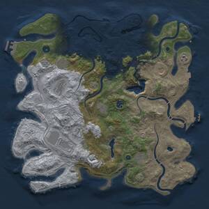 Thumbnail Rust Map: Procedural Map, Size: 4250, Seed: 1917052502, 16 Monuments