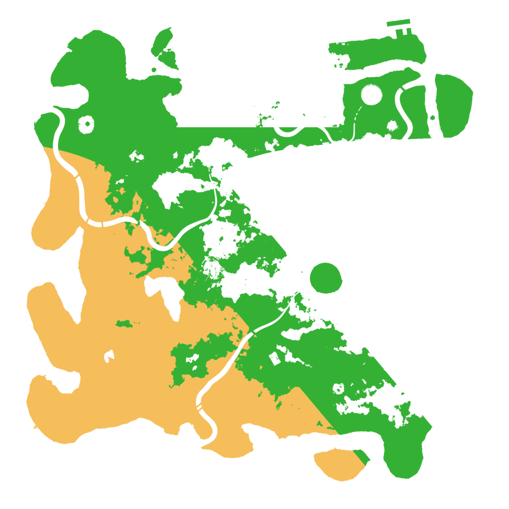 Biome Rust Map: Procedural Map, Size: 4400, Seed: 9632