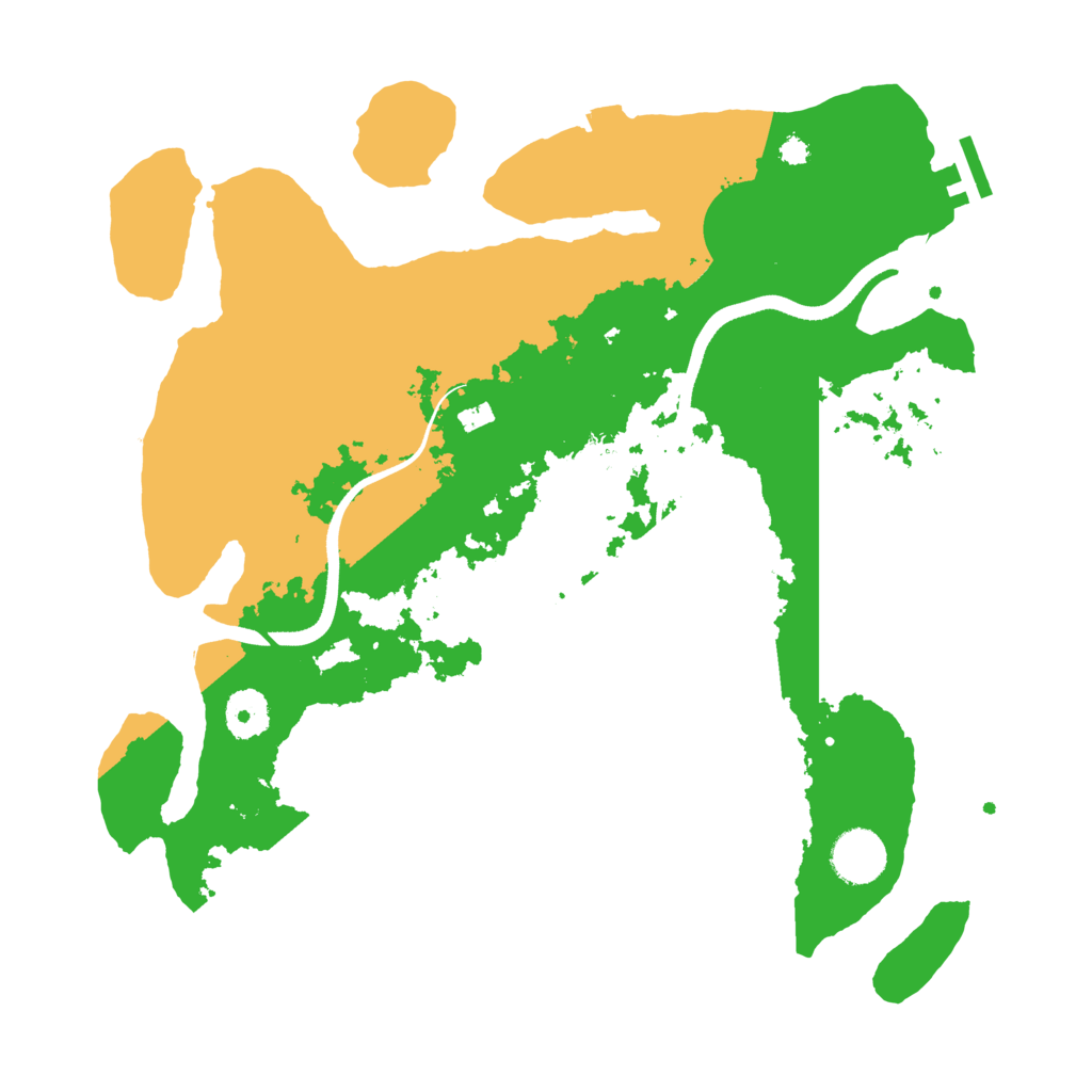 Biome Rust Map: Procedural Map, Size: 3500, Seed: 95859387