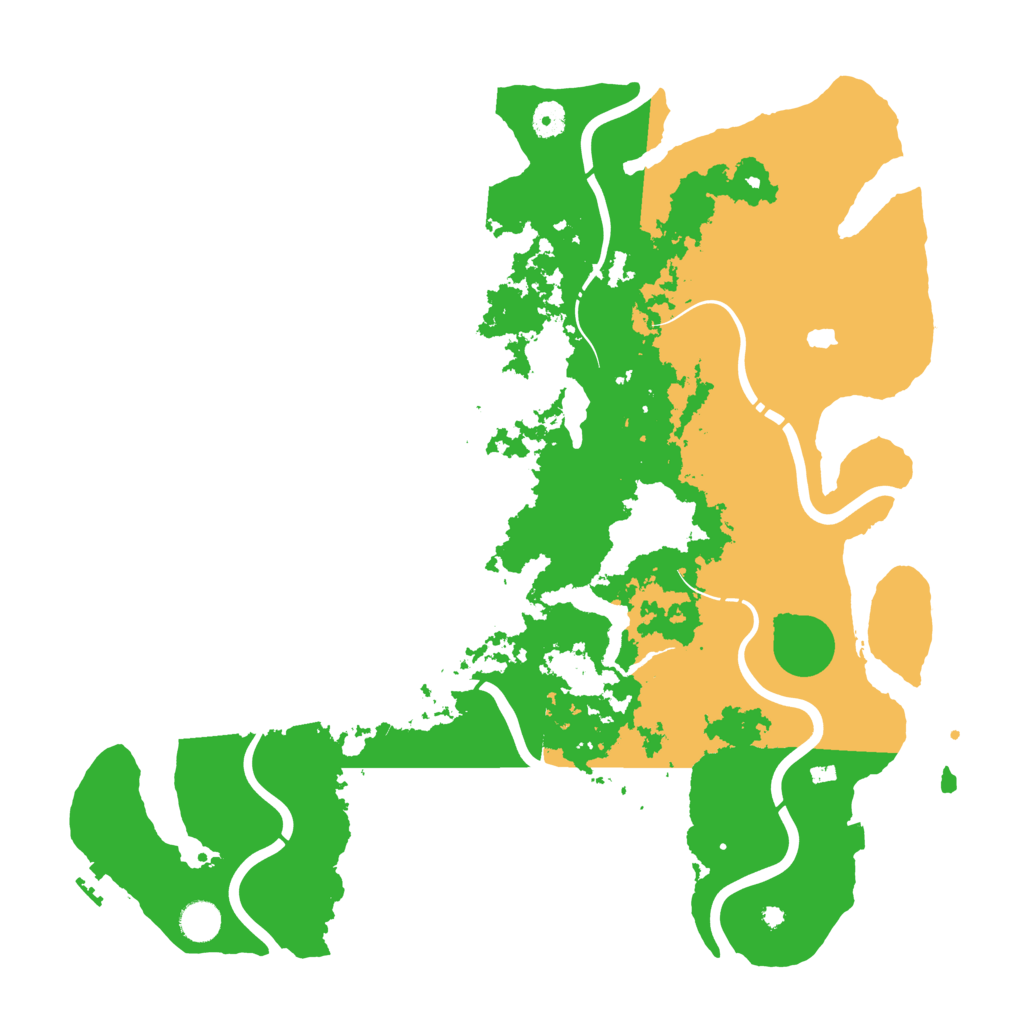 Biome Rust Map: Procedural Map, Size: 4400, Seed: 40090000