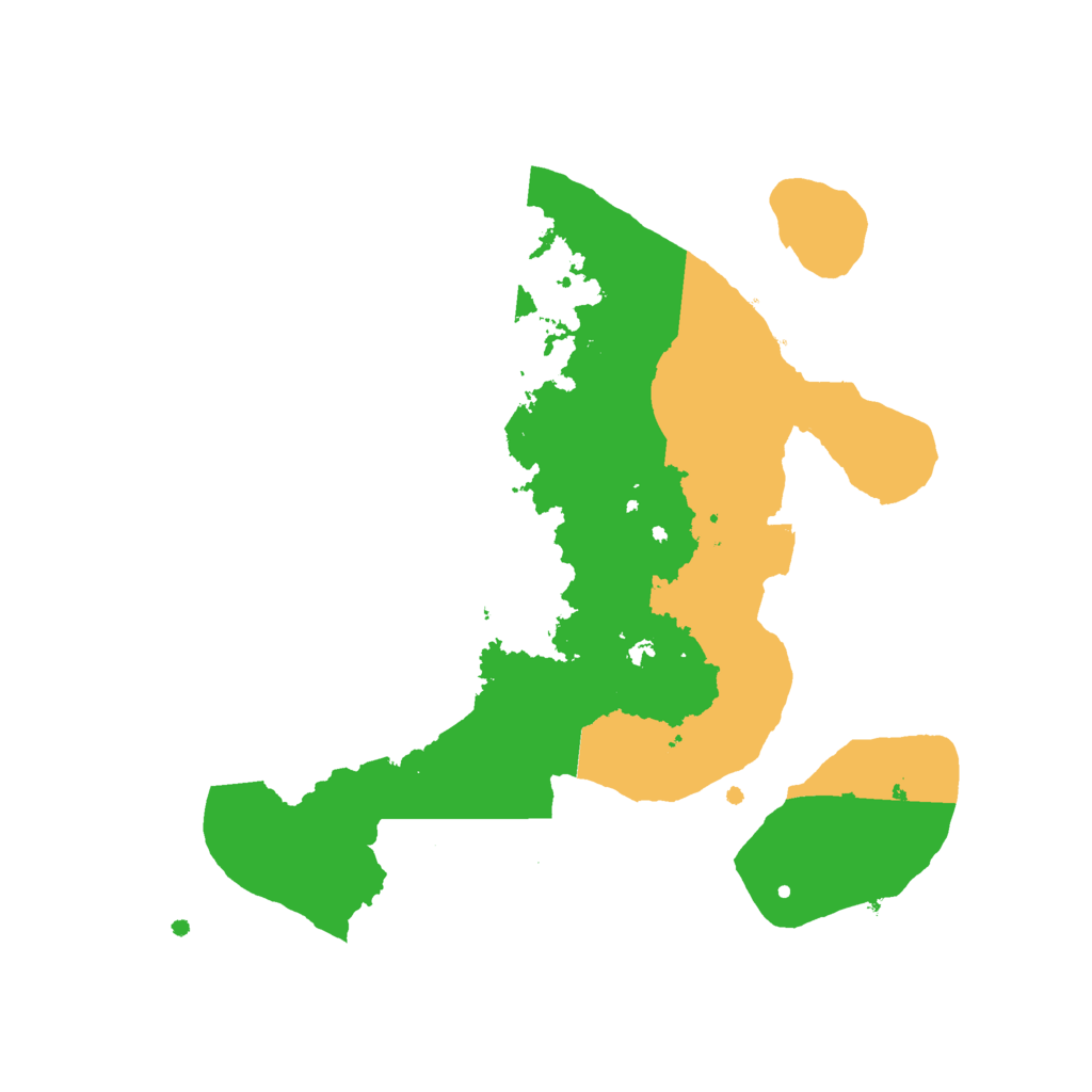 Biome Rust Map: Procedural Map, Size: 2500, Seed: 1758249738