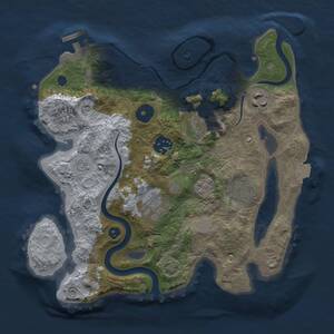 Thumbnail Rust Map: Procedural Map, Size: 2800, Seed: 300, 11 Monuments