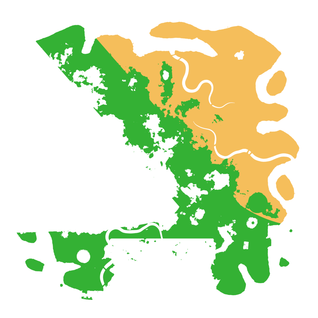 Biome Rust Map: Procedural Map, Size: 4400, Seed: 1032891204