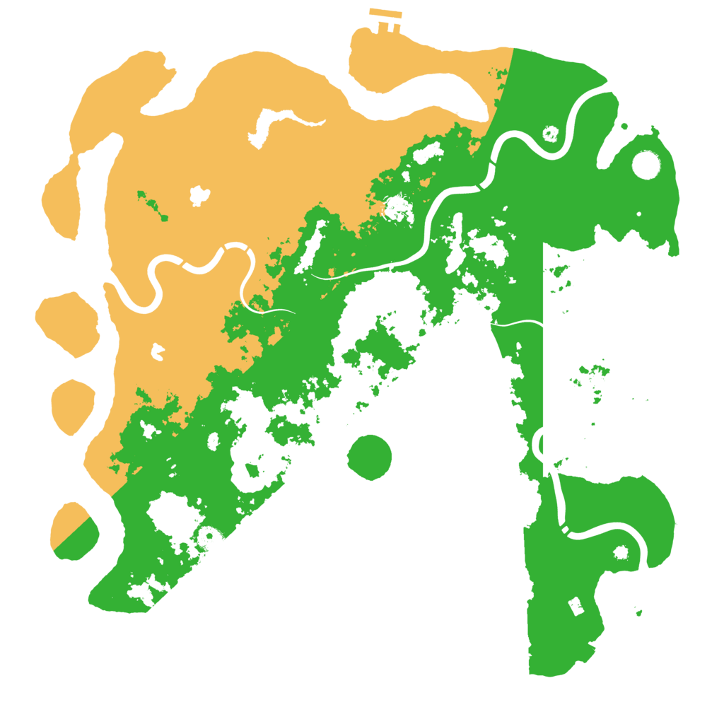 Biome Rust Map: Procedural Map, Size: 4500, Seed: 44387277