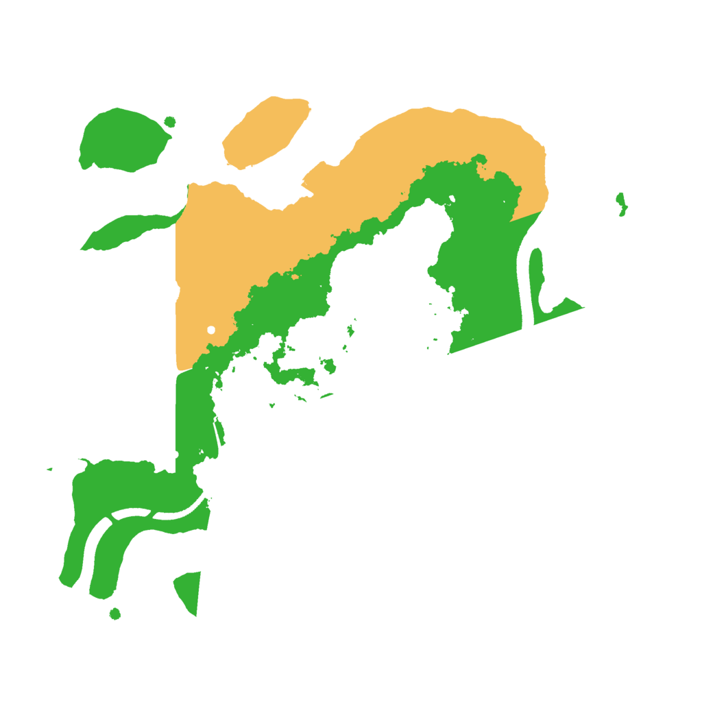 Biome Rust Map: Procedural Map, Size: 2500, Seed: 1292001668