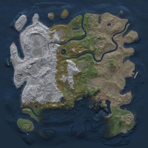 Thumbnail Rust Map: Procedural Map, Size: 4200, Seed: 762570878, 16 Monuments