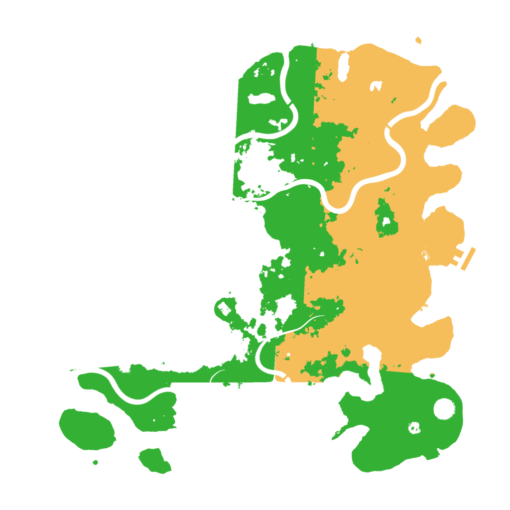 Biome Rust Map: Procedural Map, Size: 4200, Seed: 762570878