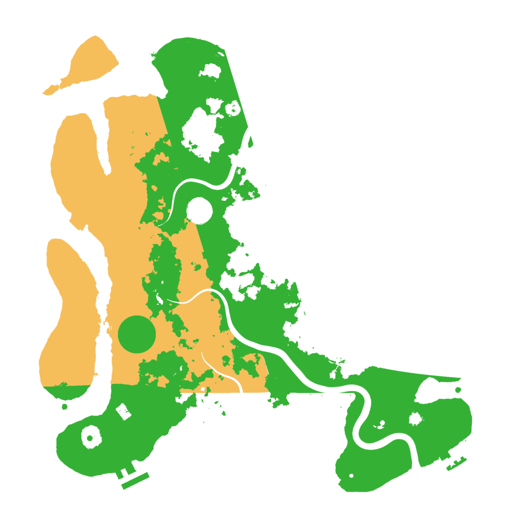 Biome Rust Map: Procedural Map, Size: 3650, Seed: 66137