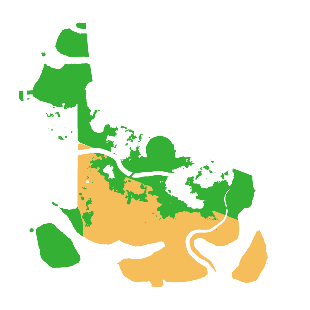 Biome Rust Map: Procedural Map, Size: 3000, Seed: 434202561