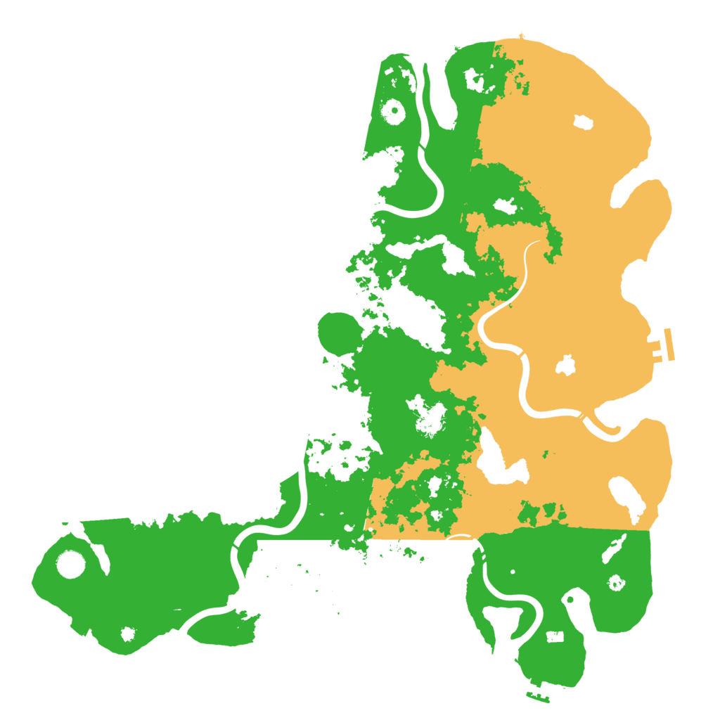 Biome Rust Map: Procedural Map, Size: 4500, Seed: 1026711444