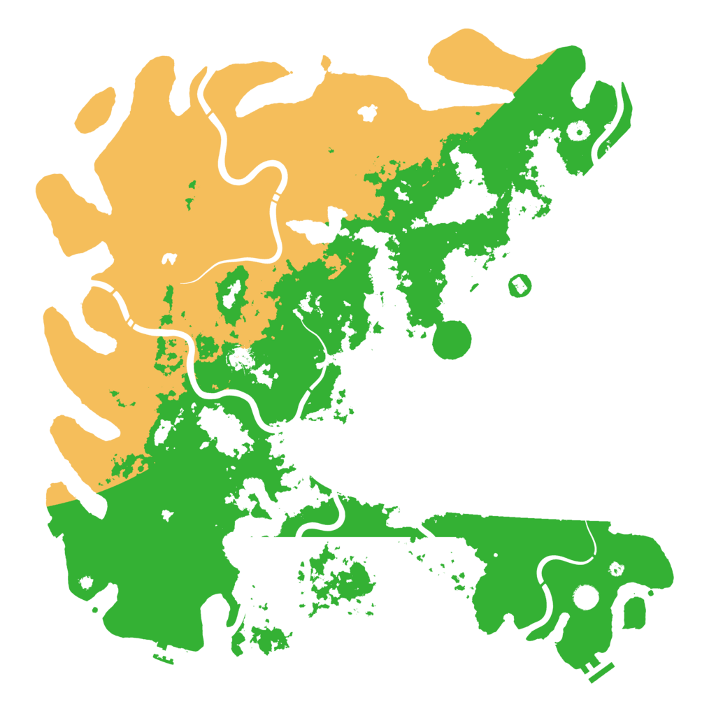 Biome Rust Map: Procedural Map, Size: 5000, Seed: 156639559
