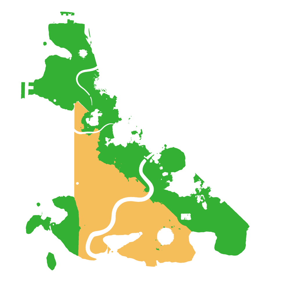 Biome Rust Map: Procedural Map, Size: 3200, Seed: 42569