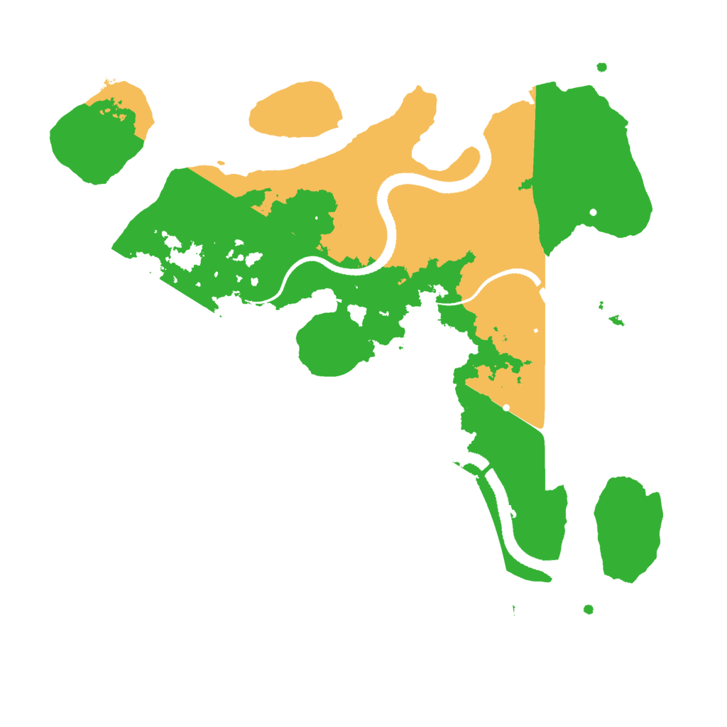Biome Rust Map: Procedural Map, Size: 3000, Seed: 2078840018