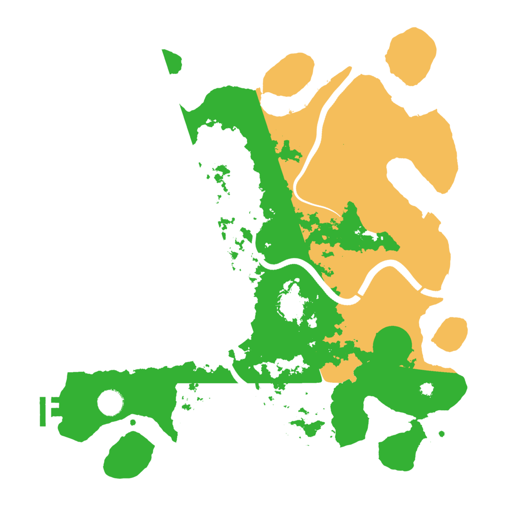 Biome Rust Map: Procedural Map, Size: 3500, Seed: 45354