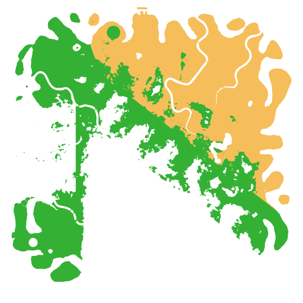 Biome Rust Map: Procedural Map, Size: 6000, Seed: 607078060
