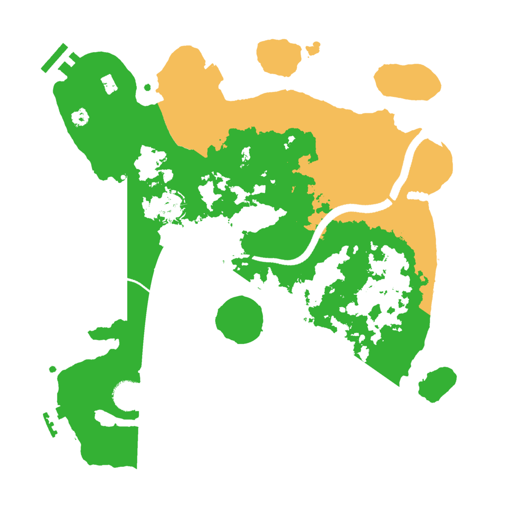 Biome Rust Map: Procedural Map, Size: 3000, Seed: 56491