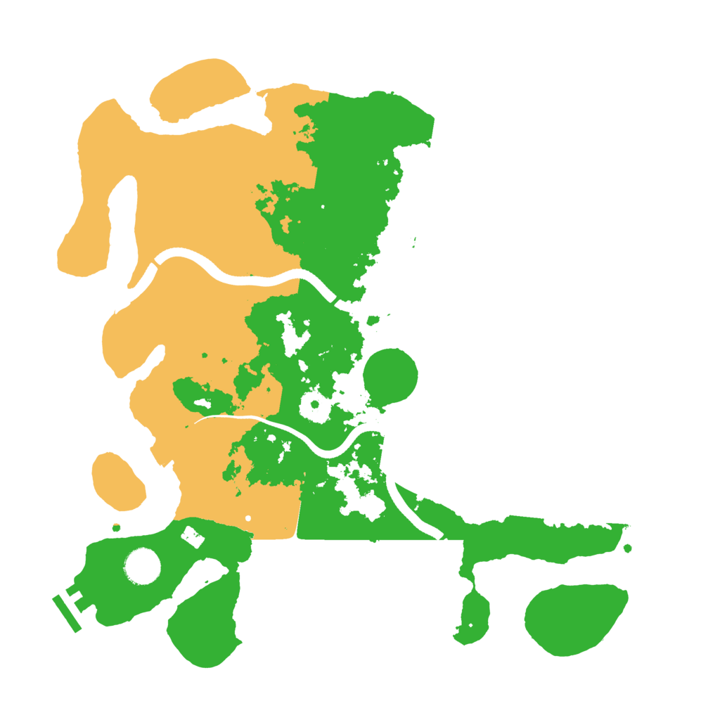 Biome Rust Map: Procedural Map, Size: 3500, Seed: 1234511089