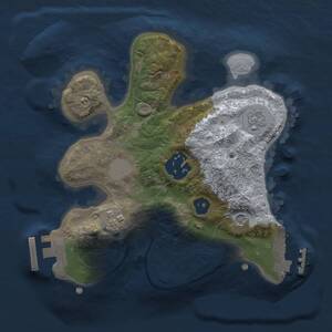 Thumbnail Rust Map: Procedural Map, Size: 2000, Seed: 2143213647, 7 Monuments