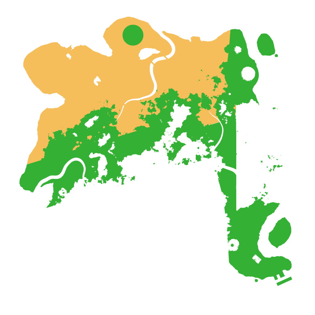 Biome Rust Map: Procedural Map, Size: 4000, Seed: 2010729054