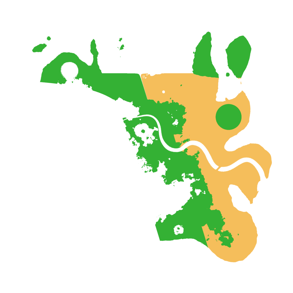 Biome Rust Map: Procedural Map, Size: 3000, Seed: 123057