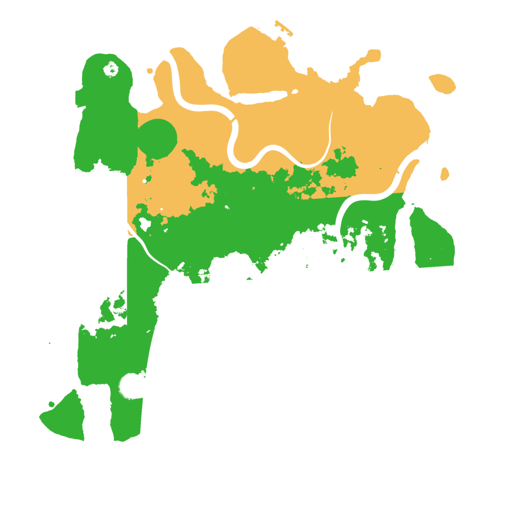 Biome Rust Map: Procedural Map, Size: 3500, Seed: 1575511587