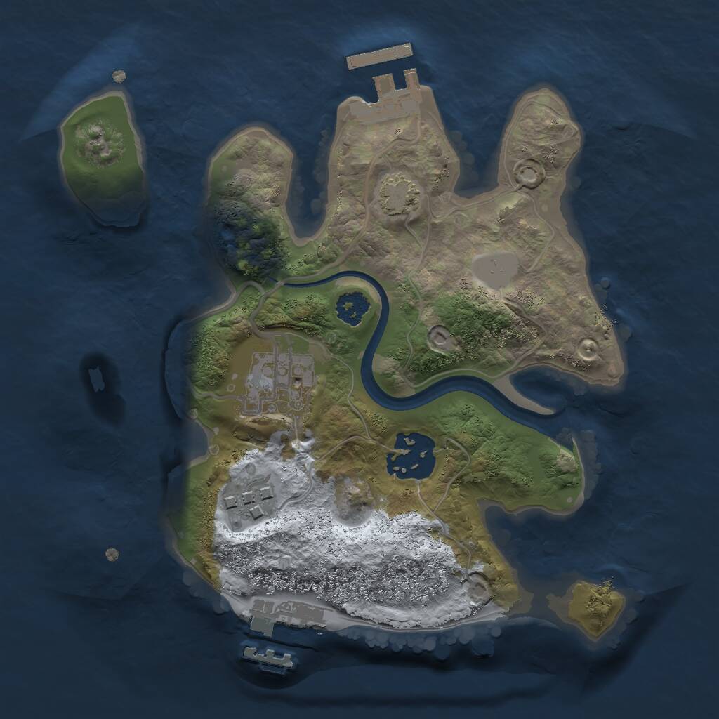 Rust Map: Procedural Map, Size: 2200, Seed: 1880213886, 7 Monuments