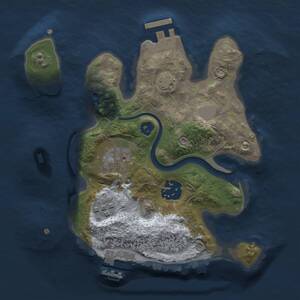 Thumbnail Rust Map: Procedural Map, Size: 2200, Seed: 1880213886, 7 Monuments