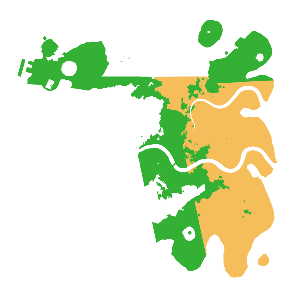 Biome Rust Map: Procedural Map, Size: 3500, Seed: 1292410216