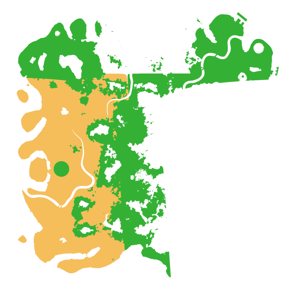 Biome Rust Map: Procedural Map, Size: 5000, Seed: 1263102265