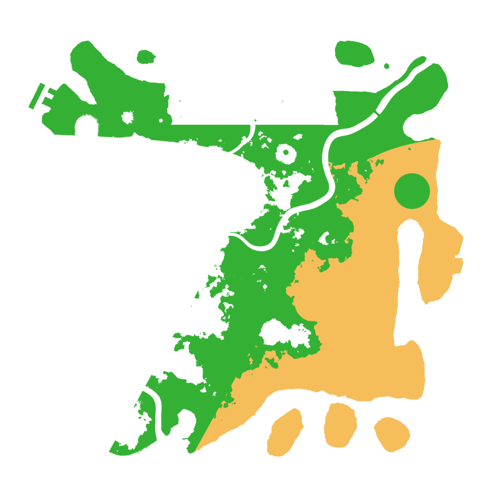 Biome Rust Map: Procedural Map, Size: 3700, Seed: 17653222