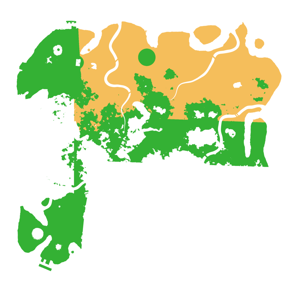Biome Rust Map: Procedural Map, Size: 4500, Seed: 1345772618