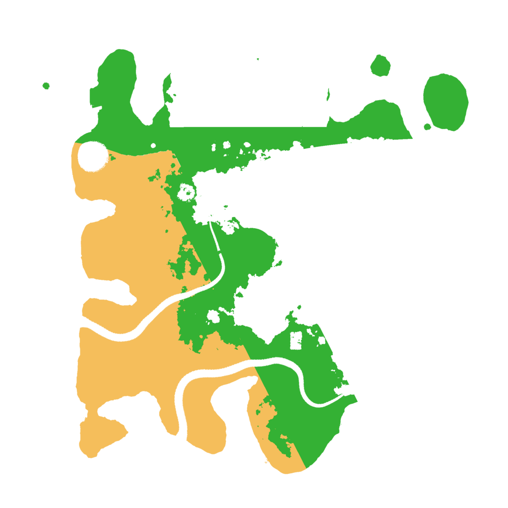 Biome Rust Map: Procedural Map, Size: 3000, Seed: 458228255