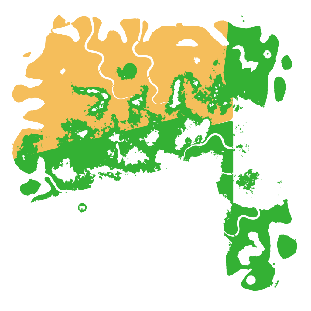 Biome Rust Map: Procedural Map, Size: 6000, Seed: 233333914