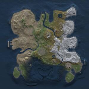 Thumbnail Rust Map: Procedural Map, Size: 3000, Seed: 977, 12 Monuments