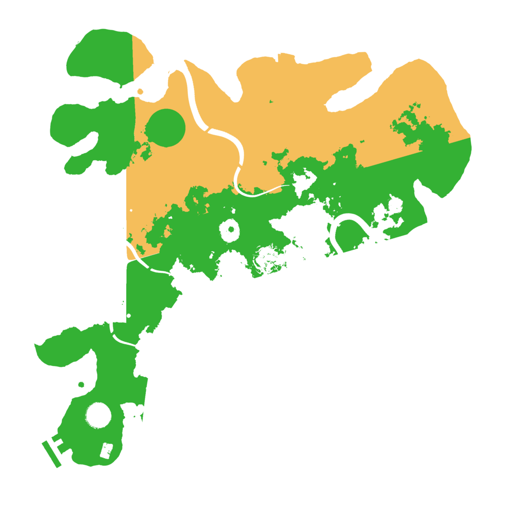 Biome Rust Map: Procedural Map, Size: 3500, Seed: 6623412