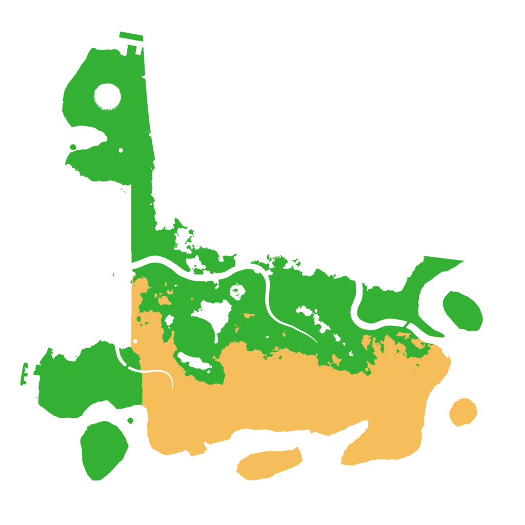 Biome Rust Map: Procedural Map, Size: 3500, Seed: 1214765757