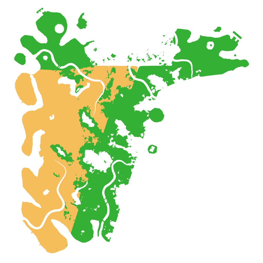 Biome Rust Map: Procedural Map, Size: 5000, Seed: 4618