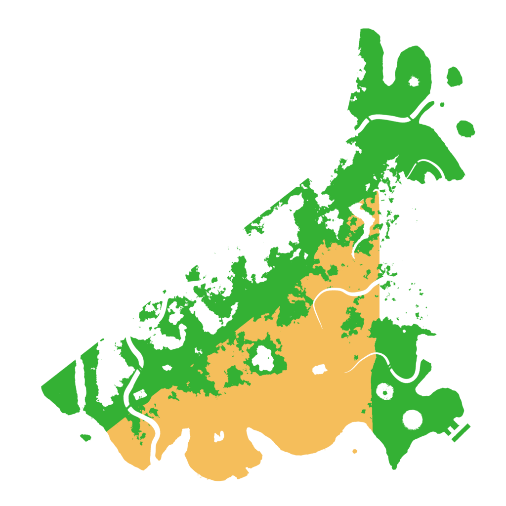 Biome Rust Map: Procedural Map, Size: 4500, Seed: 499256130
