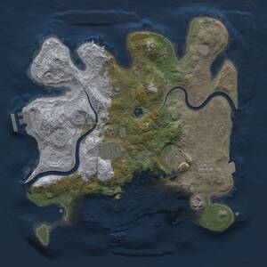 Thumbnail Rust Map: Procedural Map, Size: 3000, Seed: 23267134, 11 Monuments