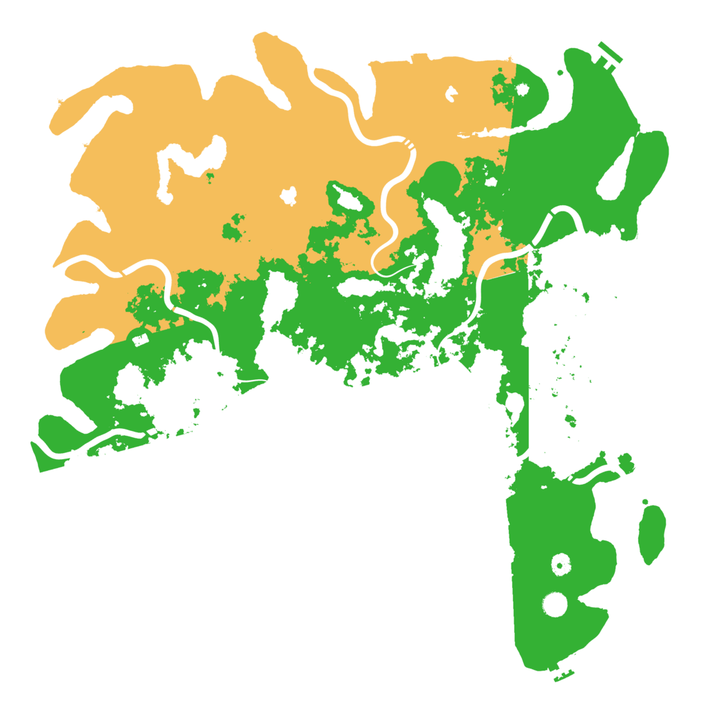 Biome Rust Map: Procedural Map, Size: 5000, Seed: 2348563
