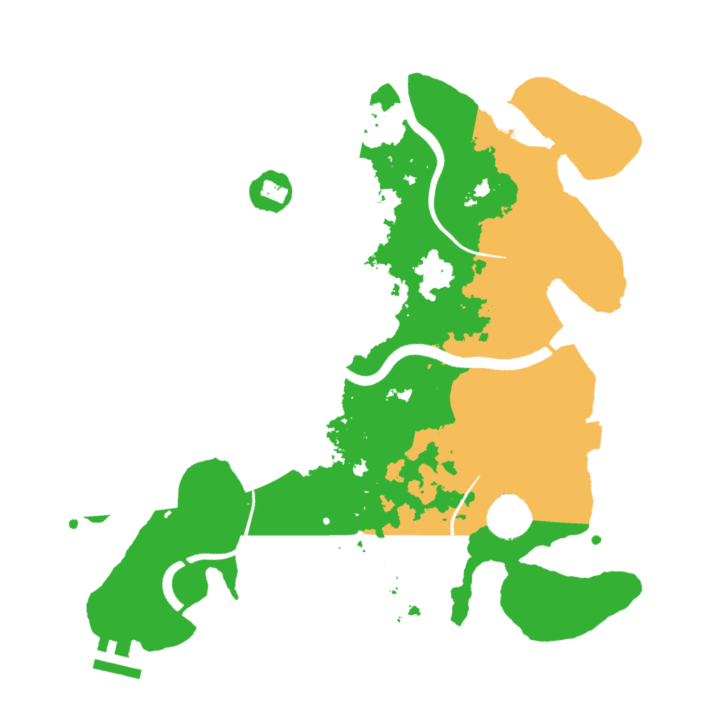 Biome Rust Map: Procedural Map, Size: 3000, Seed: 2026737777