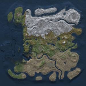 Thumbnail Rust Map: Procedural Map, Size: 4250, Seed: 415064500, 16 Monuments