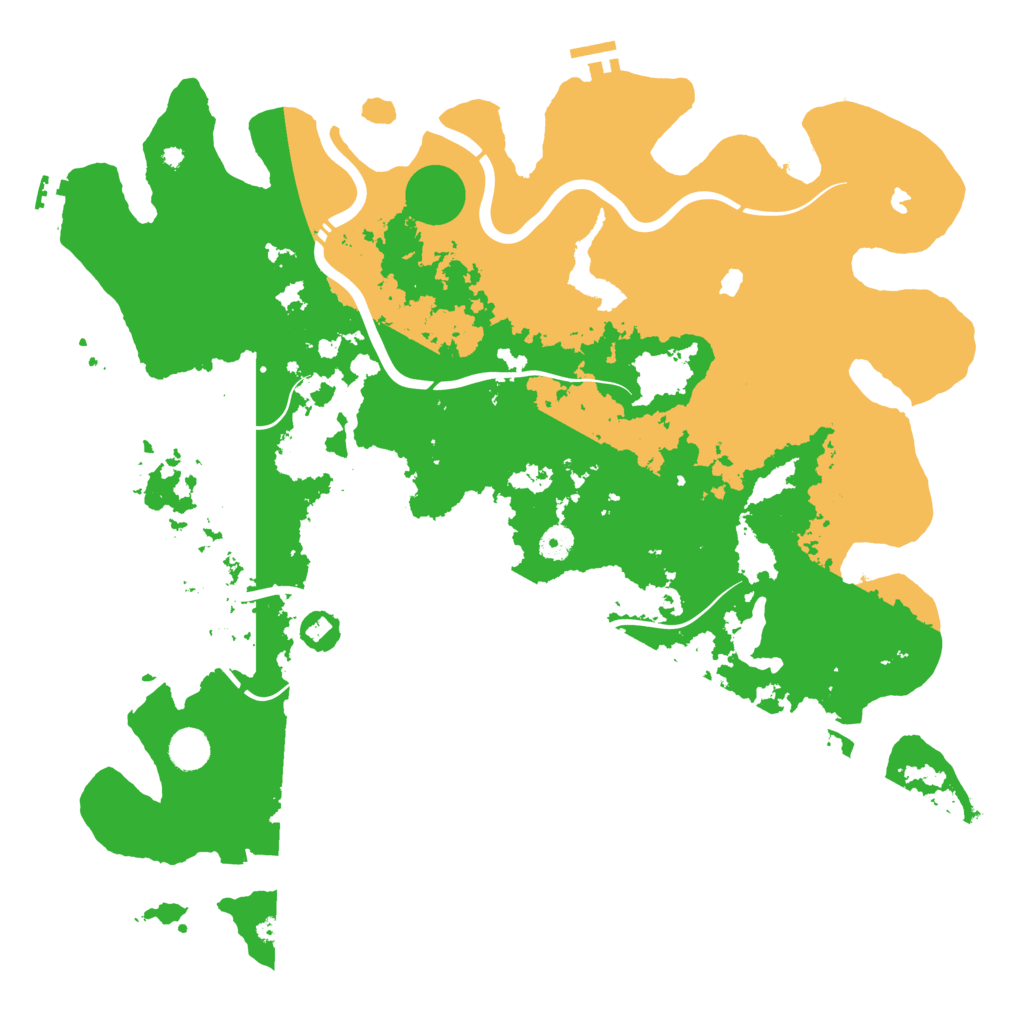 Biome Rust Map: Procedural Map, Size: 4500, Seed: 299700848