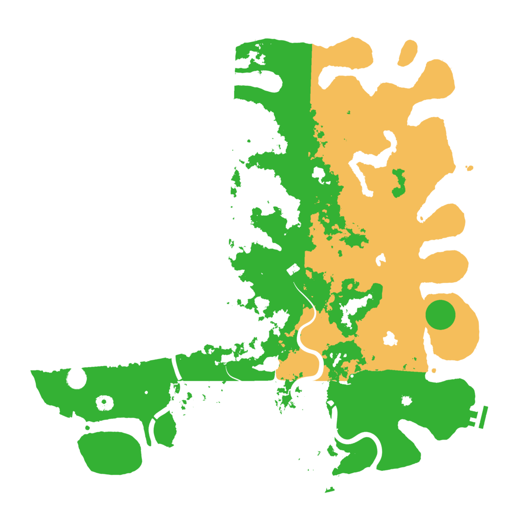 Biome Rust Map: Procedural Map, Size: 4500, Seed: 233292077