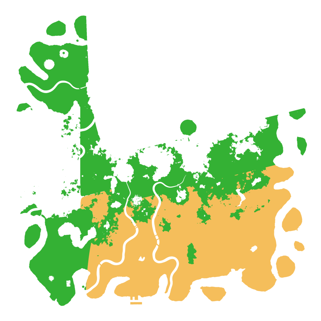 Biome Rust Map: Procedural Map, Size: 5543, Seed: 1