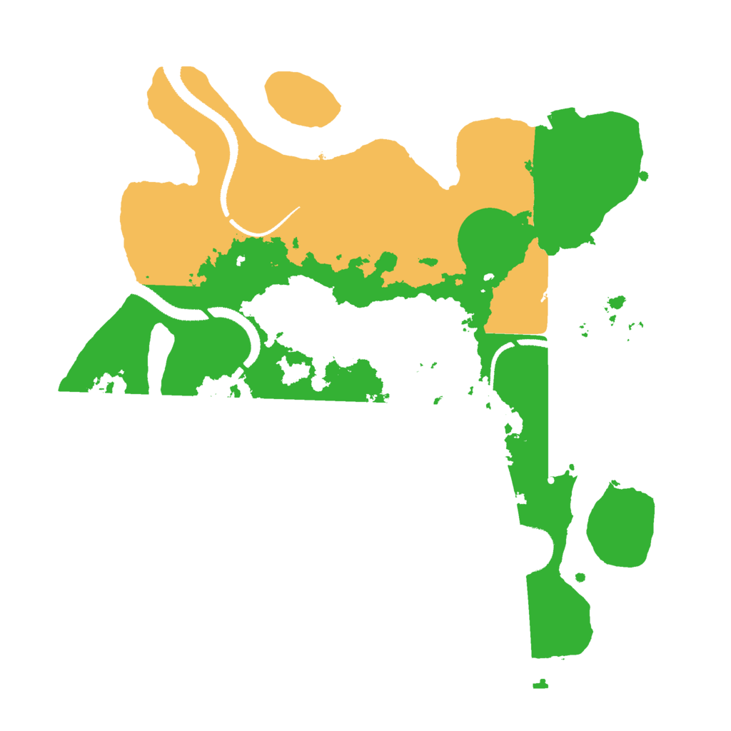Biome Rust Map: Procedural Map, Size: 3000, Seed: 849775598