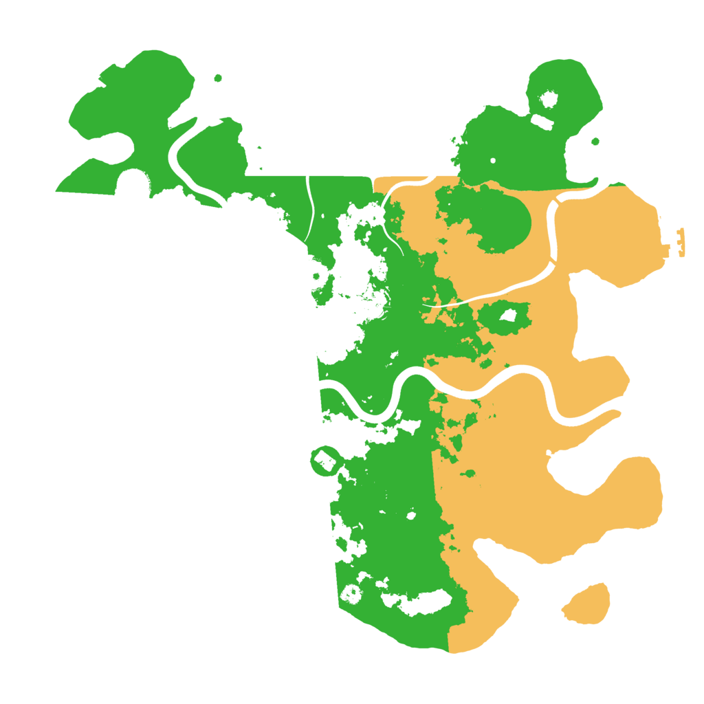 Biome Rust Map: Procedural Map, Size: 3700, Seed: 1896990752