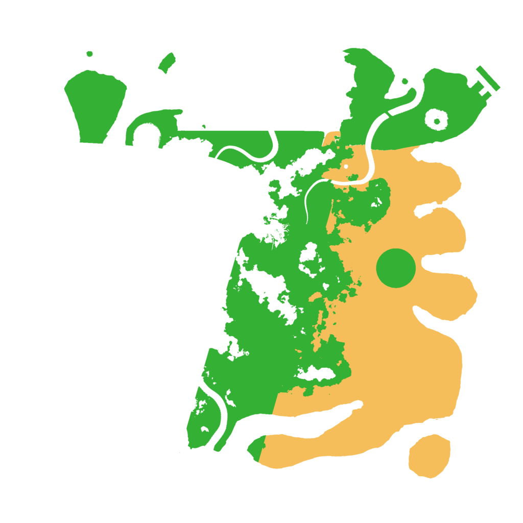 Biome Rust Map: Procedural Map, Size: 3500, Seed: 722680222