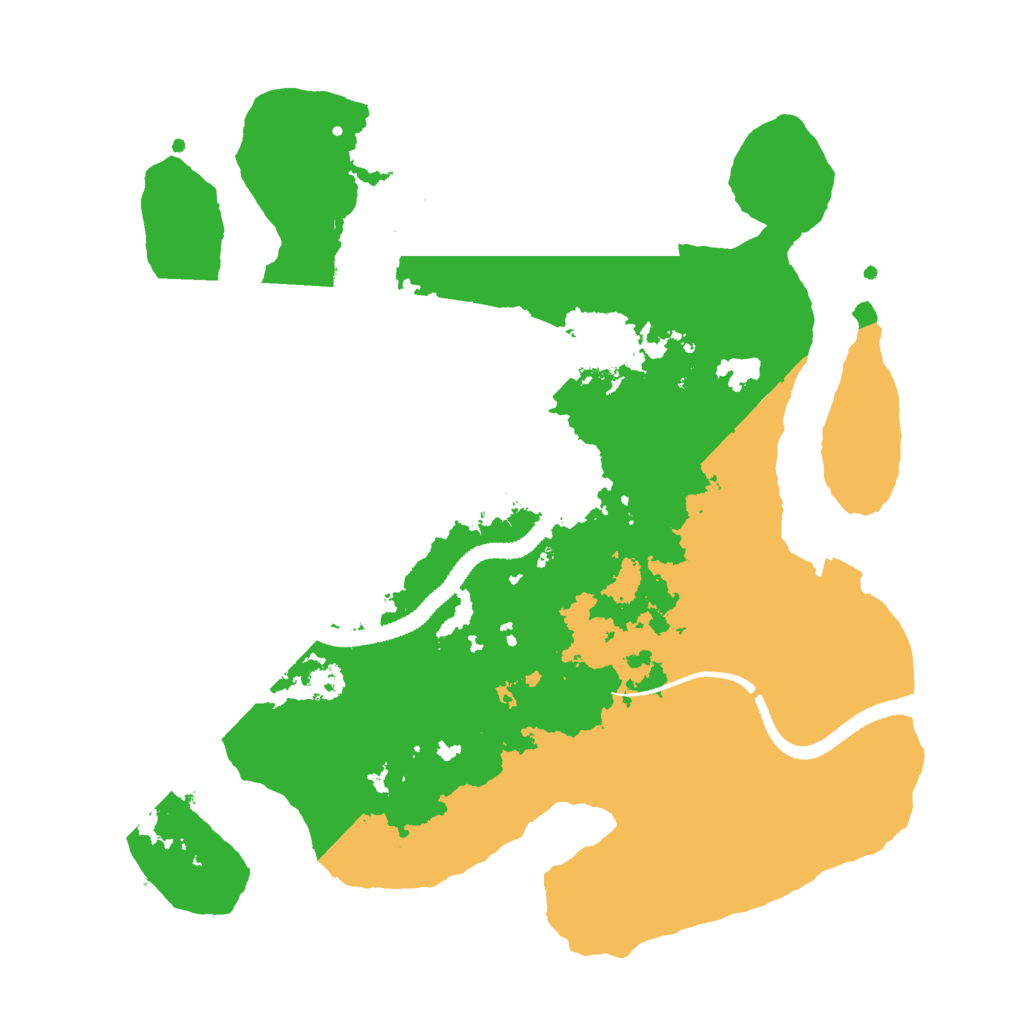 Biome Rust Map: Procedural Map, Size: 3000, Seed: 404282737