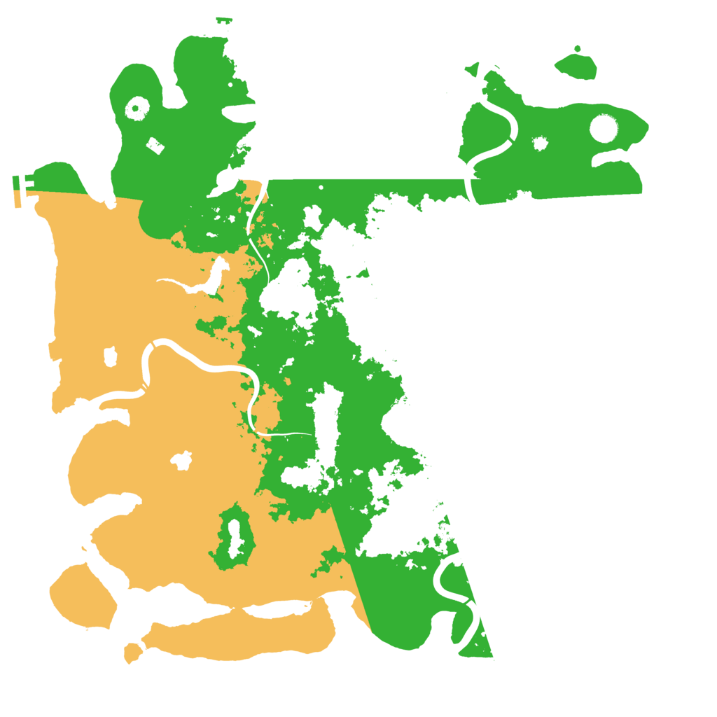 Biome Rust Map: Procedural Map, Size: 4500, Seed: 257214510